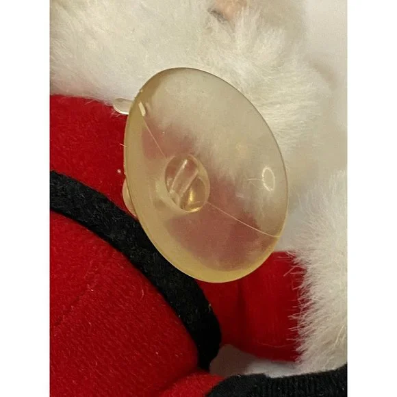 Christmas Santa Claus Window Cling Suction Cup Plush Holiday 1988 Dakin‎ Vintage - Picture 7 of 11